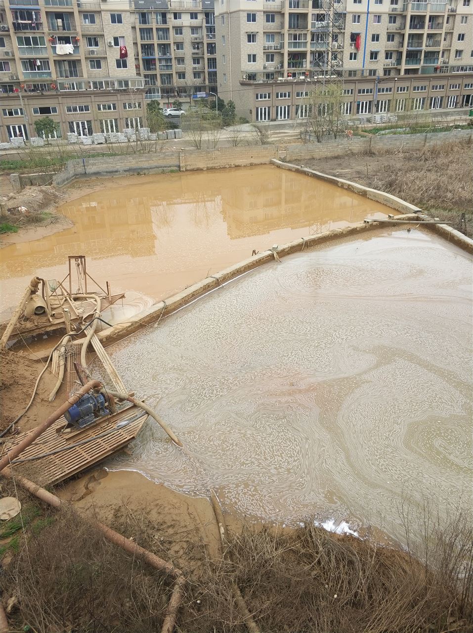烟台沉淀池淤泥清理-厂区废水池淤泥清淤